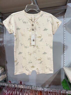 Quincy Mae Dinosaur Romper 6-12M